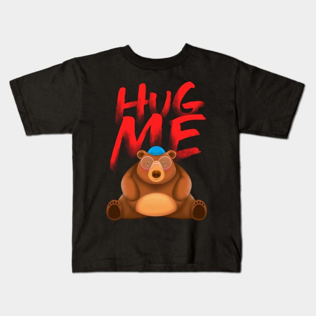 Hug Me - Bear Kids T-Shirt by jbzky